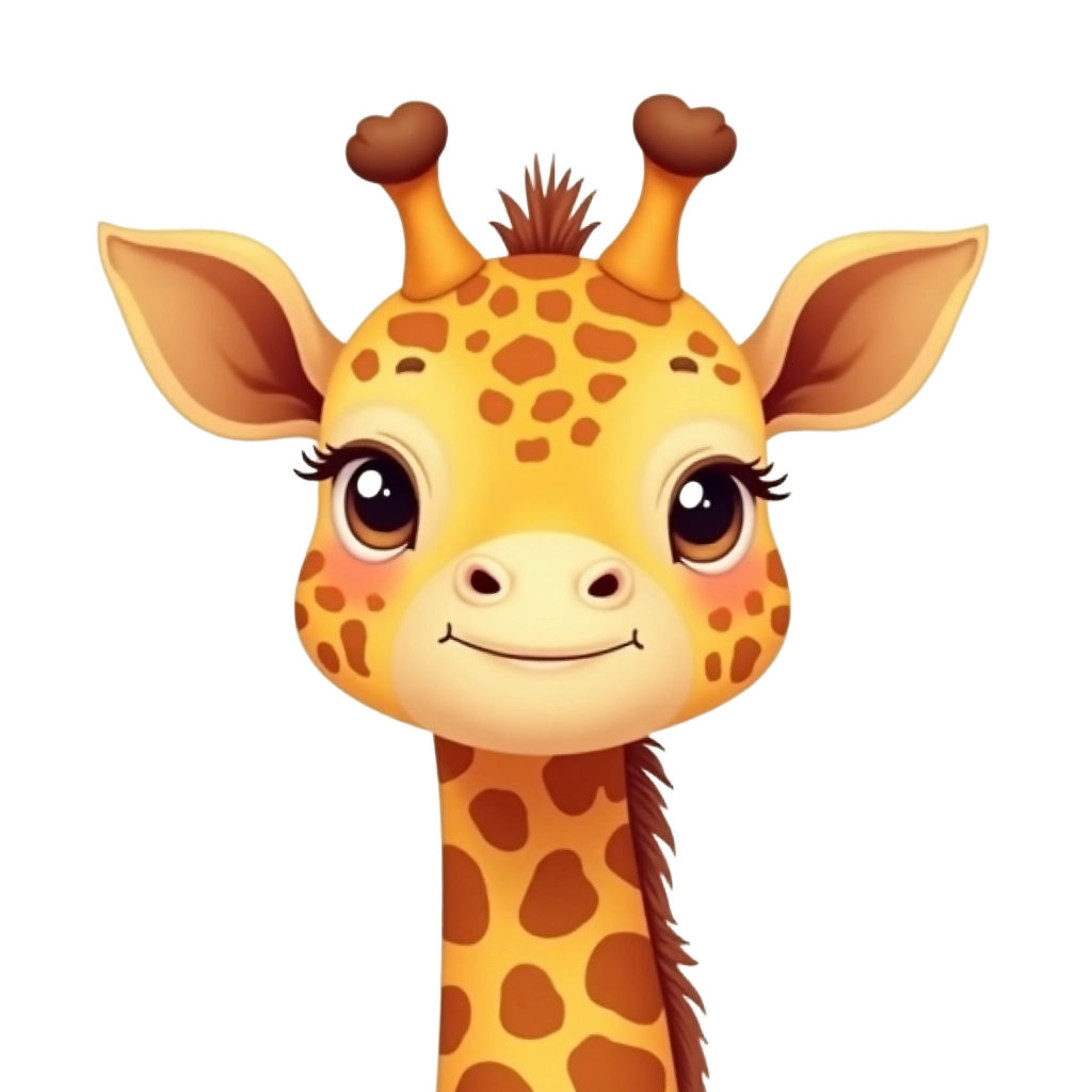 Cute Giraffe Portrait